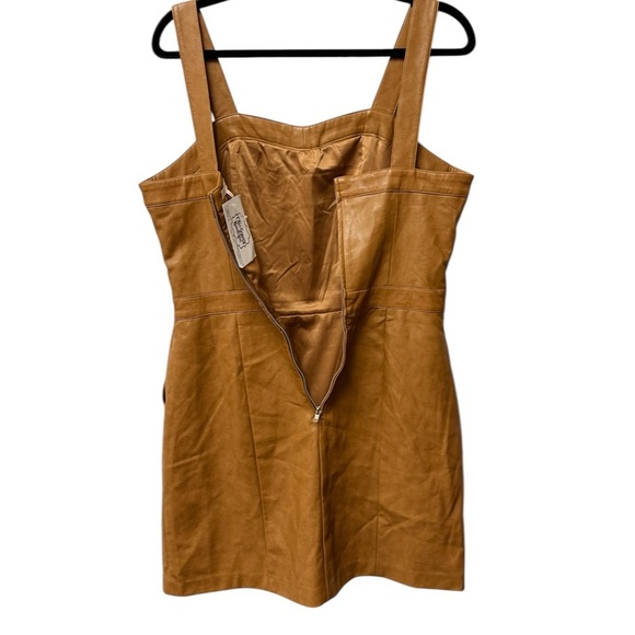 Skies Are Blue Faux Leather Mini Tank Western Party Sundress - Picture 4 of 7